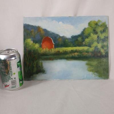 The Red Barn Oil Painting