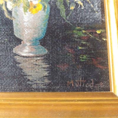 Miniature Bouquet Oil Paintings