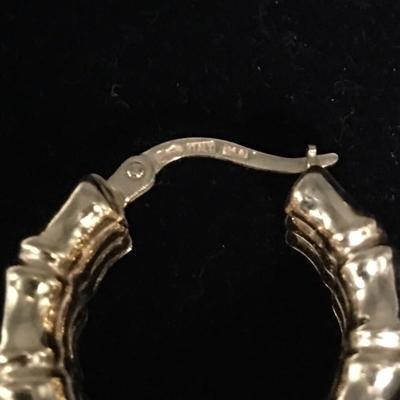 Lot 83 - 14k Gold Earrings - Four pairs