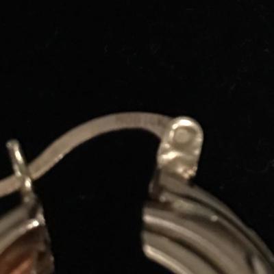 Lot 83 - 14k Gold Earrings - Four pairs