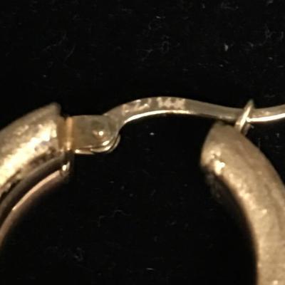 Lot 83 - 14k Gold Earrings - Four pairs