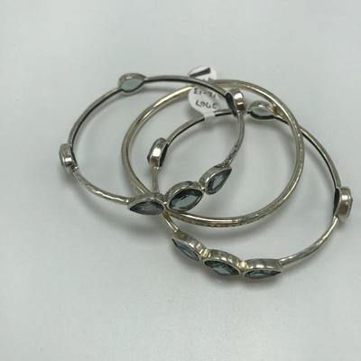 Lot 86 - Mother of Pearl Sterling Bangles
