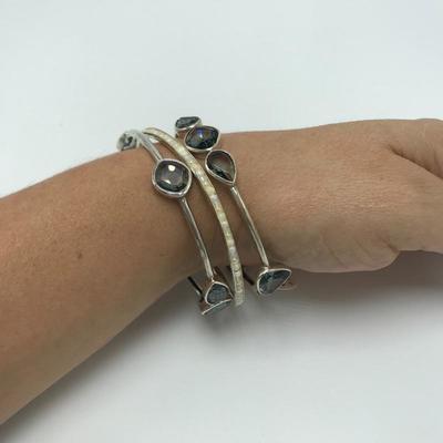 Lot 86 - Mother of Pearl Sterling Bangles