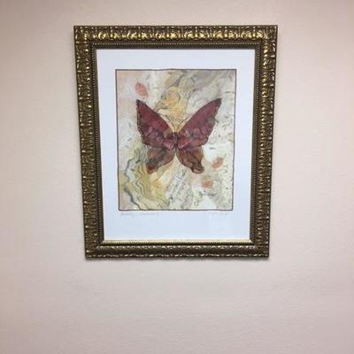 Lot 1018: Butterfly Print