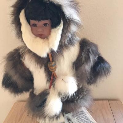 Lot 1056: Eskimo Doll, Alaska, Porcelain
