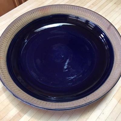 Lot 1060: Handmade Blue Glaze Bowl, signed