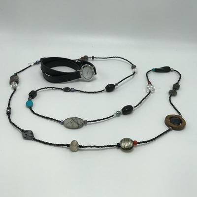 Lot 90 -  Layer Necklace and Wrap Watch