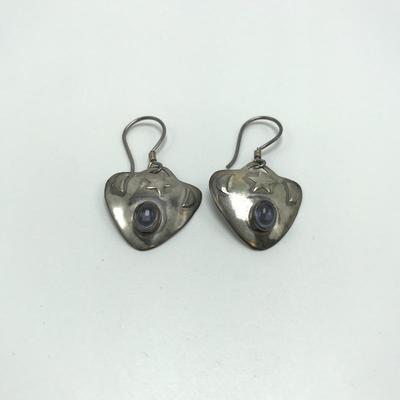 Lot 95 - Earrings and Pin with Jewels - 925