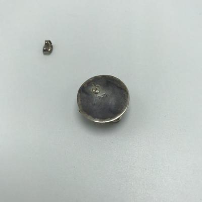 Lot 95 - Earrings and Pin with Jewels - 925