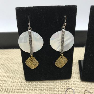 Lot 98 - Five Silpada Sterling Earring Pairs