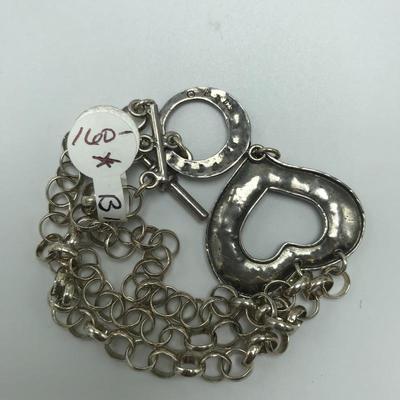 Lot 100 - Silpada Prehnite Necklace and Sterling Bracelet 