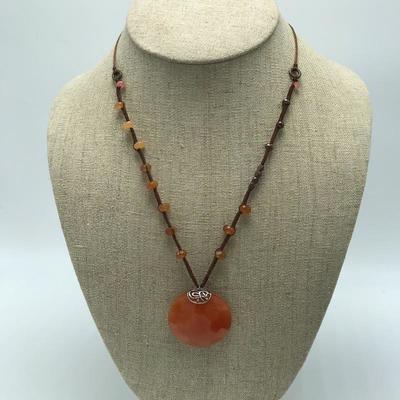 Lot 102 - Heat Wave Stretch Bracelet and Moroccan Sunset Necklace