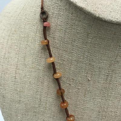 Lot 102 - Heat Wave Stretch Bracelet and Moroccan Sunset Necklace