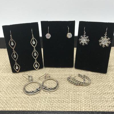 Lot 105 - Five Silpada Sterling Earring Pairs