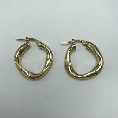Lot 110 - Three 14K Pairs of Earrings