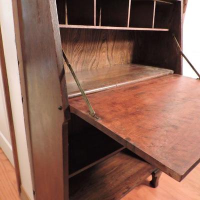 Antique Secretary Desk with Bookcase