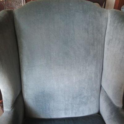 Vintage Queen Anne Style Wingback Chairs