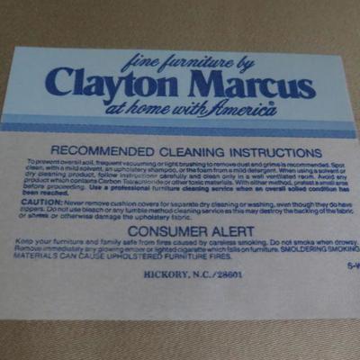 Vintage Clayton Marcus Camel Back Sofa 