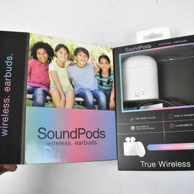 Bluetooth SoundPods with Charging Case Wireless Earbuds - Tested, Work