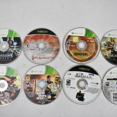 8 XBOX & XBOX360 Games: Assassins Creed Revelations -to- Medal of Honor