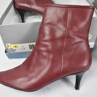 2 pr Women's Shoes Size 9 1/2 Nine West, Both Leather, Excellent Condition