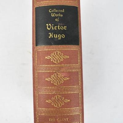 Collected Works of Victor Hugo Hardcover Book from 1925 Size 8x6x2.75