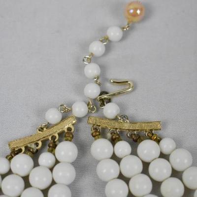 3 Vintage Faux Pearl Necklaces