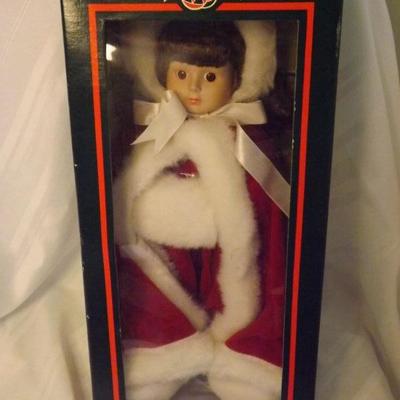 Vintage Holiday Moments Porcelain Doll