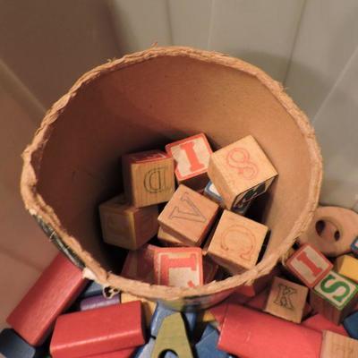Collection of Vintage Playskool Blocks 