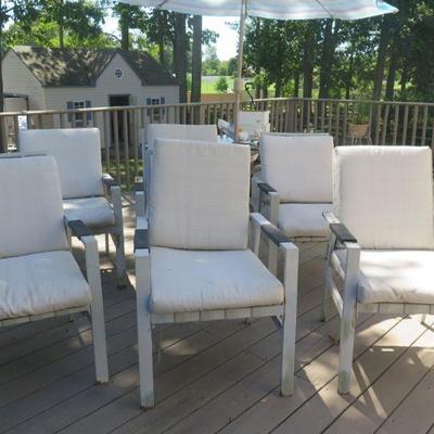 Set of 6 Patio Chairs