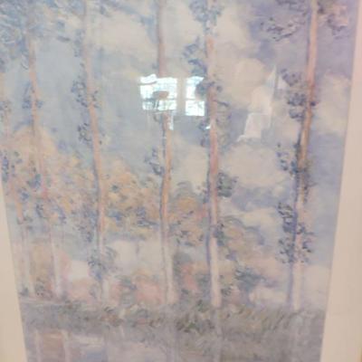 Framed Monet Poplars
