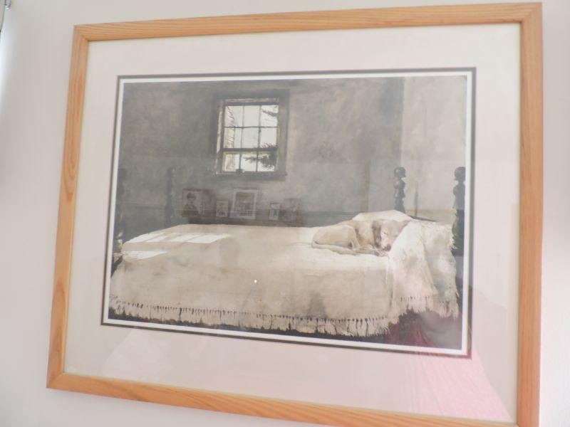 Framed Andrew Wyeth Master Bedroom Estatesales Org