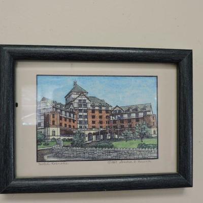 Signed Print - Hotel Roanoke - Sandra K. Brunk