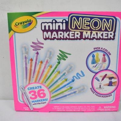 Crayola Mini Neon Marker Maker - New