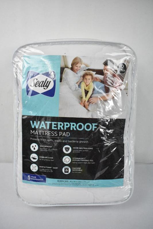 Sealy Waterproof Mattress Pad, Queen New