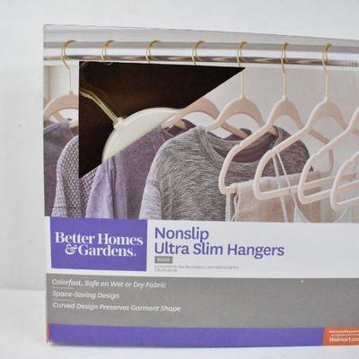 Better Homes & Gardens Non Slip Ultra Slim Hangers Beige 30 Pc Set - New