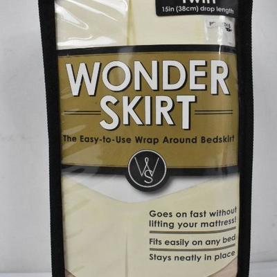 Wonder Skirt Twin, Cream, 15