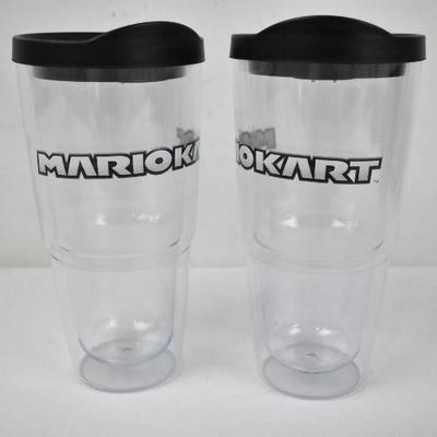 Mario Kart Cups with Lids 24 oz, Qty 2 - New