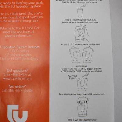 TU Flo+Elixr Weighted Bottles- New, Missing Pre-Hydrations