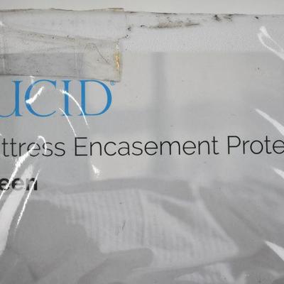 Lucid Mattress Encasement Protector, Queen Size - New