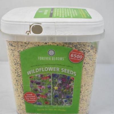 Qty 2 40oz (80 oz total) Wildflower Seeds by Forever Blooms - New