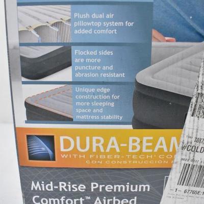 Twin Size Intex Dura-Beam Plus Airbed with Built In Pump - New