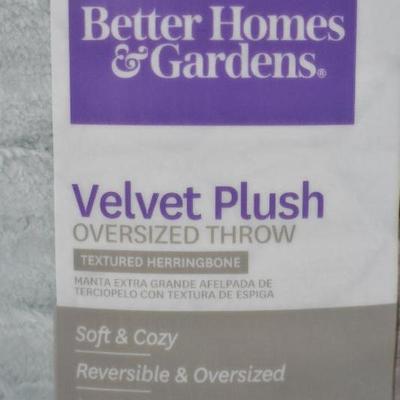 BH&G Velvet Plush Oversized Throw Blanket. 50