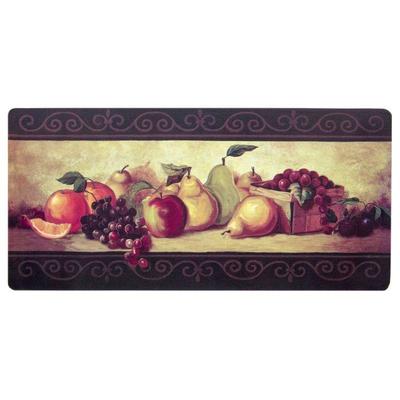 Apache Mills Stain-Proof Cushion Mat with Fruit Design, Approx 42