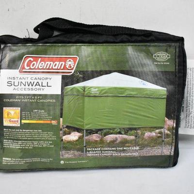 Coleman Canopy Accessory Sunwall. Fits your 5' x 7' Instant Canopy - New