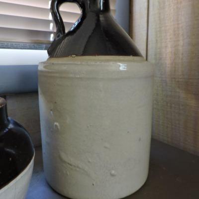 Collection of Vintage Stoneware Jugs and Pot