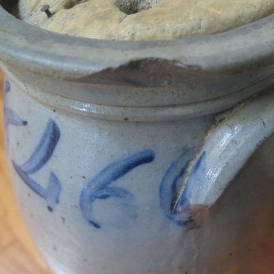 Antique Stoneware Butter Churn-1846