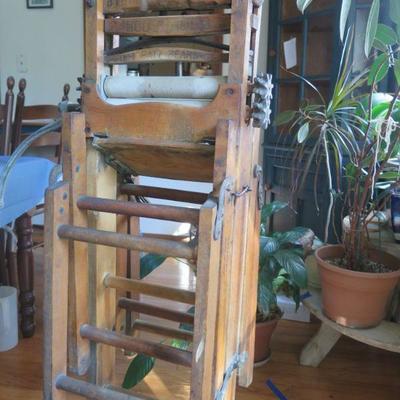 Antique Clothes Wringer with Stand