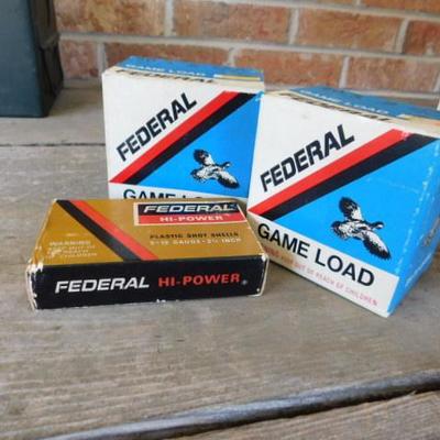Three Boxes of Federal 12 Ga Shells