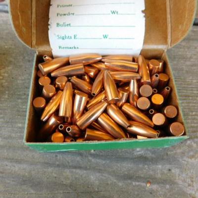 Two Boxes of .25 Cal Sierra .257 dia. Hollow Pt.  75gr. Rifle Reload Bullets